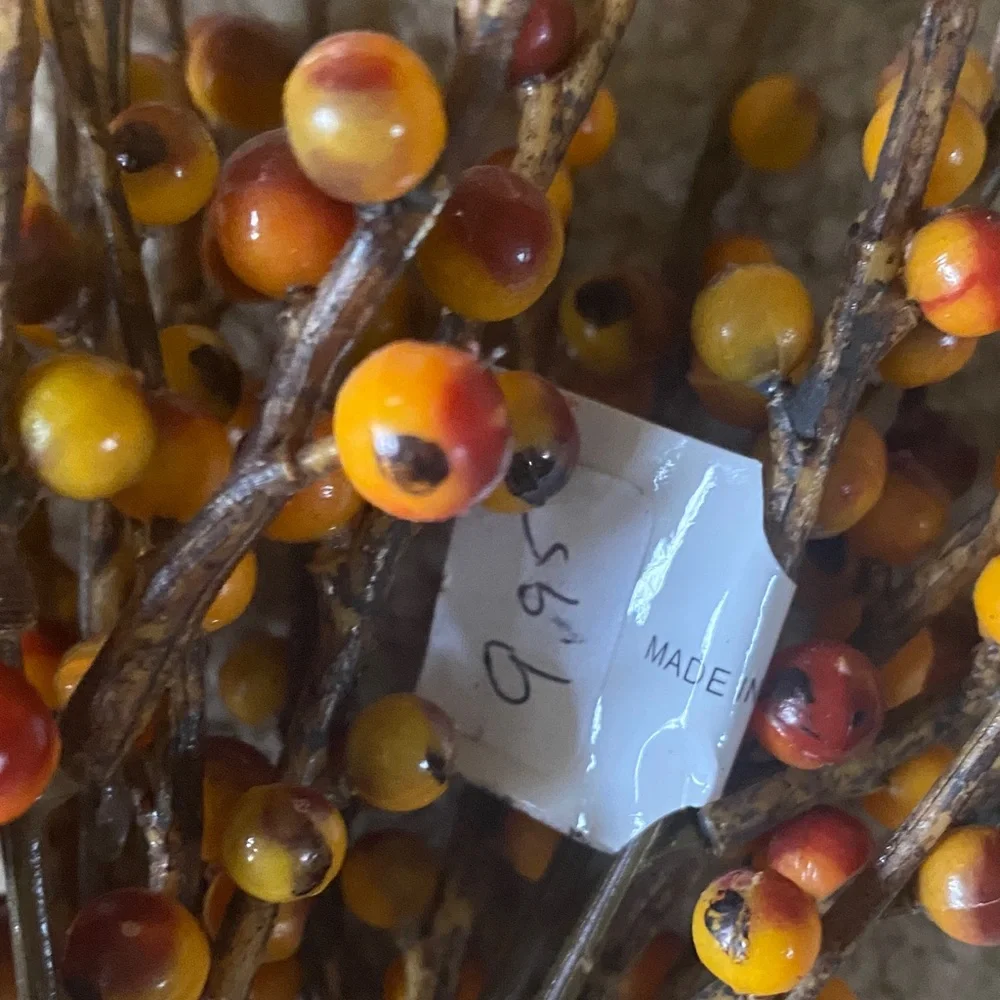 Autumn Rust Berry Branch Home Accent